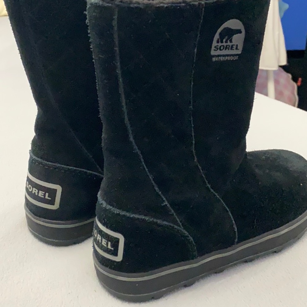 Sorel Glacy Suede Faux Fur Lined Boot